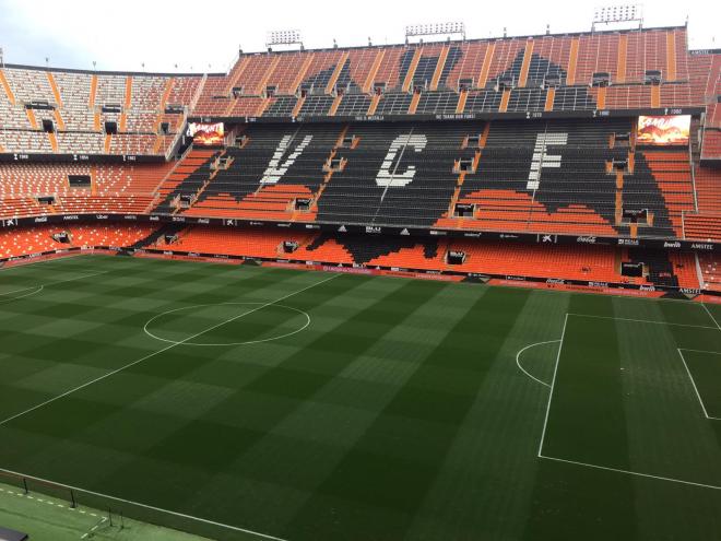 Estadio de Mestalla, escenario del partido.