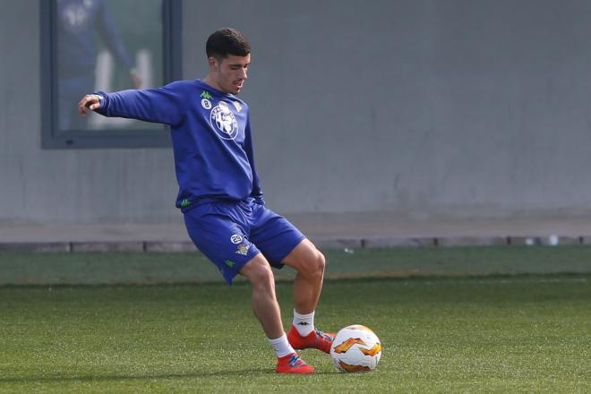 Julio Alonso, en el entrenamiento (Foto: Kiko Hurtado).