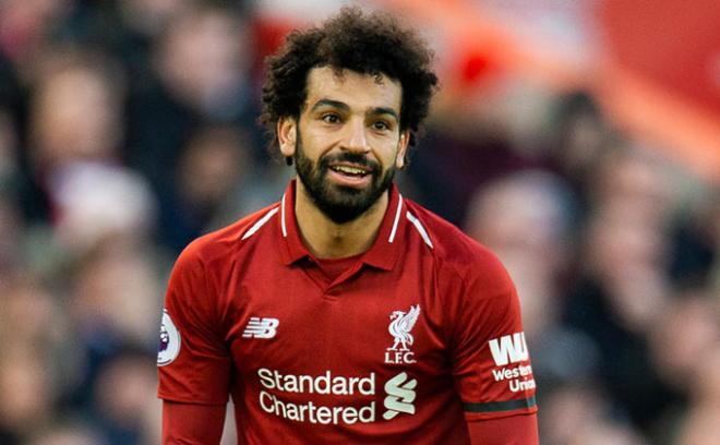 Salah, en un encuentro del Liverpool.