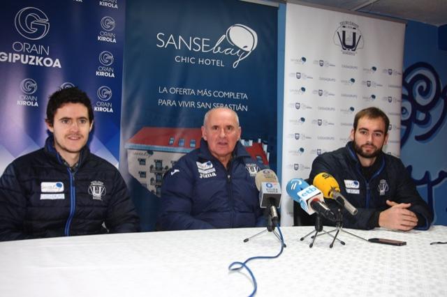 Patrick Fuentes, Tito_Marcelino y Luis_Giménez han comparecido en rueda de prensa (Foto: Txuri).