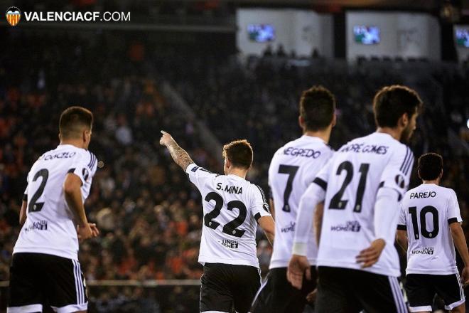 Valencia CF ante el Rapid Viena (Foto: Valencia CF).