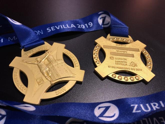 Medallas del Zúrich Maratón.