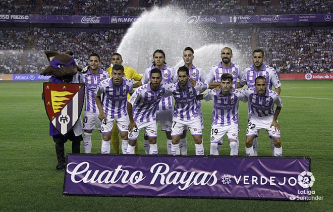 Once titular del Real Valladolid en la primera vuelta frente al Barcelona (Foto: LaLiga).