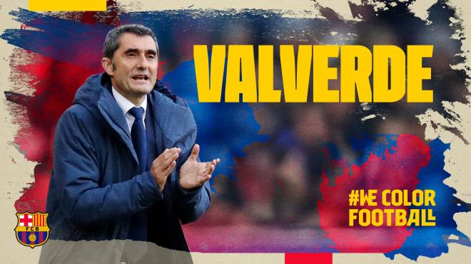 Así anunció el FC Barcelona la renovación de Ernesto Valverde