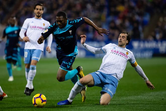 Imagen del encuentro ante el Albacete (Foto: Daniel Marzo).