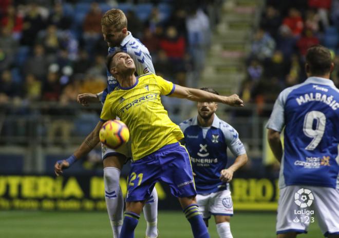 David Querol durante el partido frente al Tenerife (Foto: LaLiga 1|2|3)