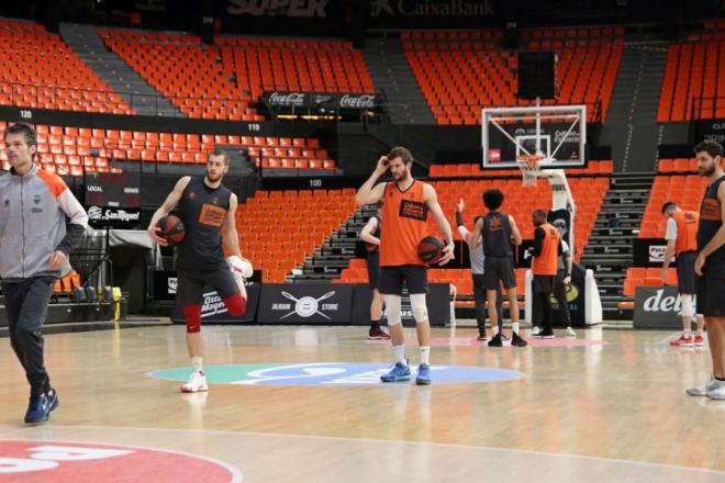 Entrenamiento del Valencia Basket (Foto: Valencia Basket).