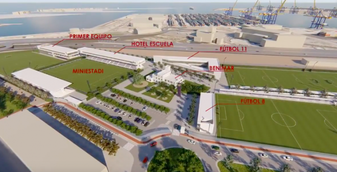 Los terrenos de la Ciudad Deportiva del Levante UD en Nazaret.