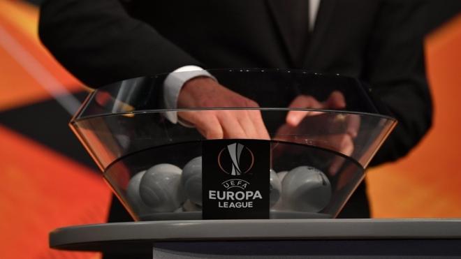 Las bolas del sorteo de la Europa League.