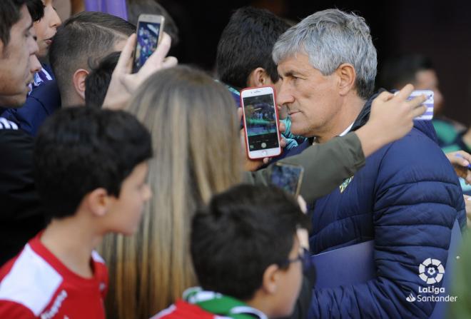 Quique Setién, entrenador del Betis.