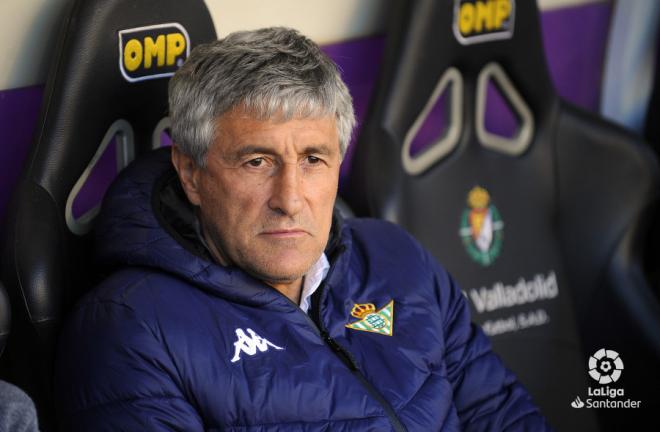 Quique Setién, entrenador del Betis.