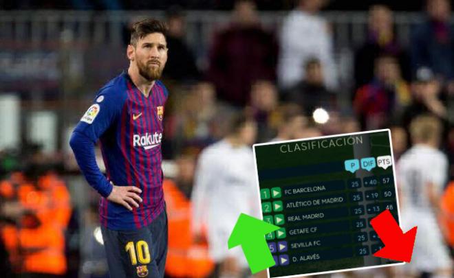 Leo Messi en el partido frente al Valencia.