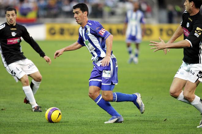 Carpintero, en un partido con el Málaga (Foto: Málaga Hoy).