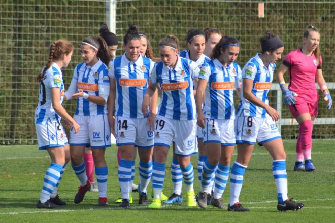 El femenino de la Real juega el domingo en Albacete (Foto: Andrea Manzano).