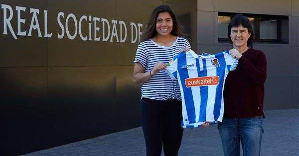 Kiana Palacios renueva con la Real hasta 2020. (Foto: Real Sociedad)