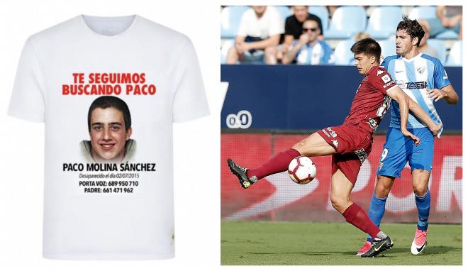La camiseta que lucirán el sábado el Córdoba y el Málaga.