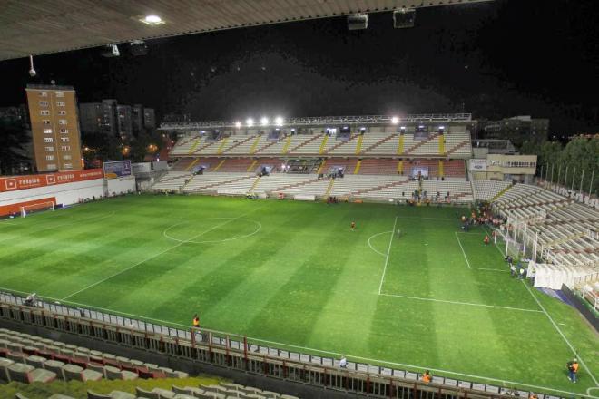 Imagen del estadio de Vallecas.