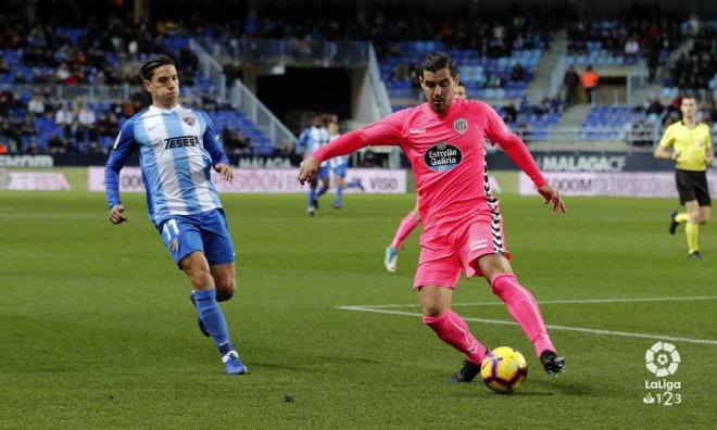 Josete, en un partido de Liga frente al Málaga (Foto: LaLiga).