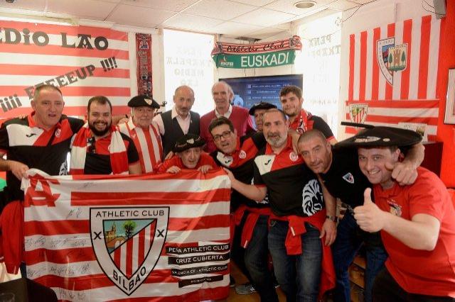 Desde su llegada Aitor Elizegi ha dado un gran impulso a las visitas a las peñas rojiblancas (Foto: Athletic Club).