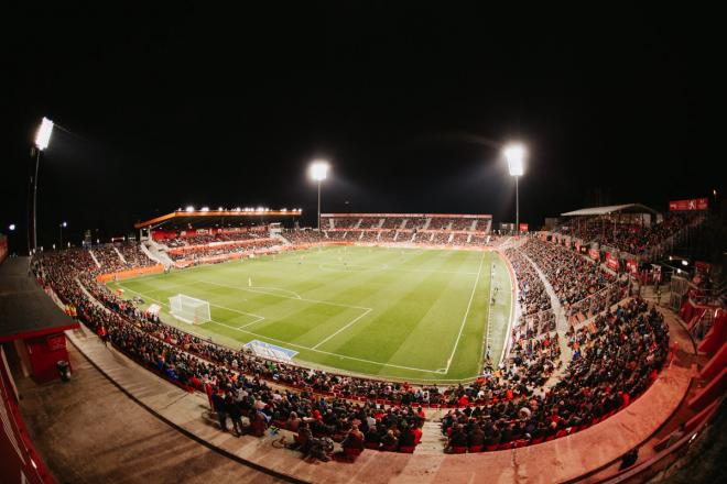 El estadio de Montilivi, durante un partido (Foto: GFC).