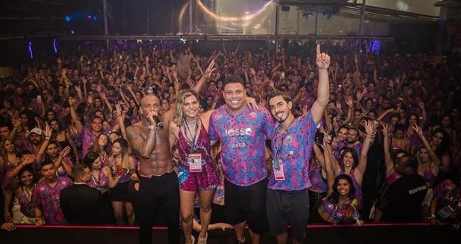 Ronaldo, en el carnaval de Río de Janeiro, en Brasil (Foto: Ronaldo Nazário).