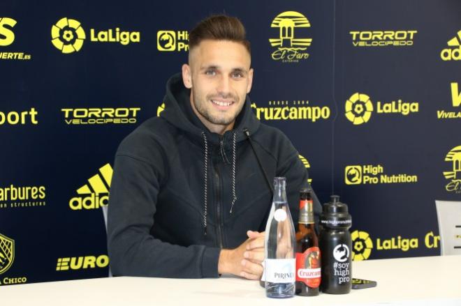 Correa, en su rueda de prensa de este miércoles (Foto: Cádiz CF).