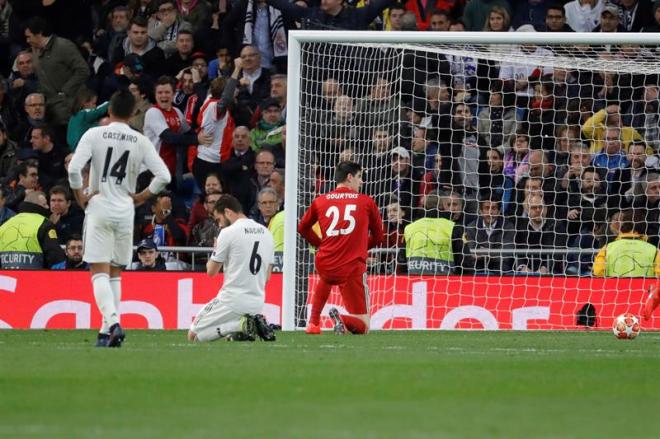 El Real Madrid, tras un gol del Ajax.
