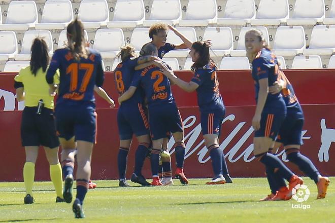 Coleman celebra un gol con el Valencia Femenino (Foto: LaLiga)