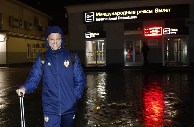 Valencia CF en Krasnodar. (Foto: Lázaro de la Peña / Valencia CF)