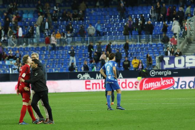 Blanco Leschuk, desolado al final del partido (Fotos Paco Rodríguez)