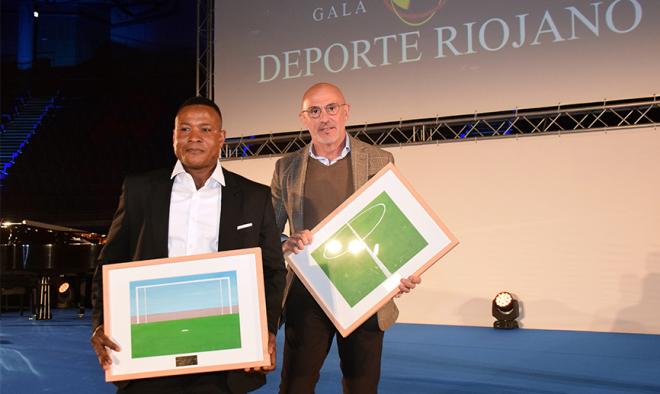 Luis de la Fuente fue reconocido en la Gala de los Premios al Deporte en su Rioja natal (FOTO: RFEF)