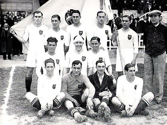 Plantilla del Valencia en 1931, año del ascenso (Foto: Valencia CF).