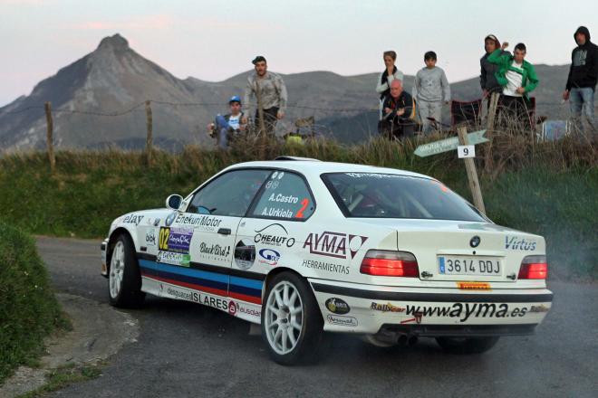Aingeru Castro y Alaitz Urkiola con su BMW M3 se llevaron el  VI Rallysprint de Goierri (Foto Mrfoto.es).