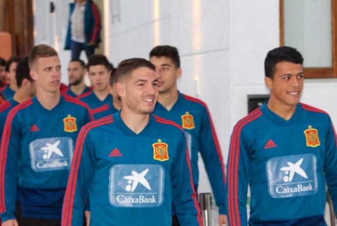 Manu Vallejo, en la concentración de la selección española sub 21.