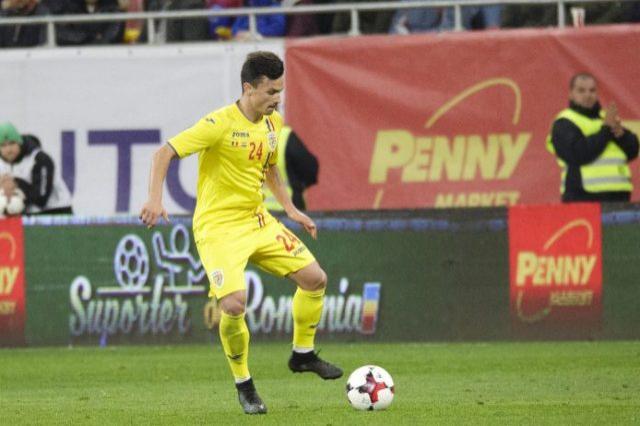 Cristian Ganea en un partido con Rumania (Foto: FRF).