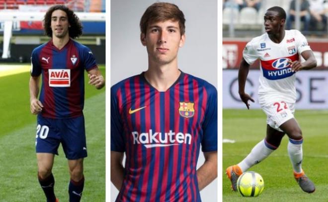 Marc Cucurella, Juan Miranda y Ferland Mendy, las tres opciones descartadas del Barça.