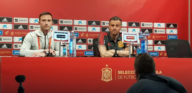 Luis Enrique, en rueda de prensa.