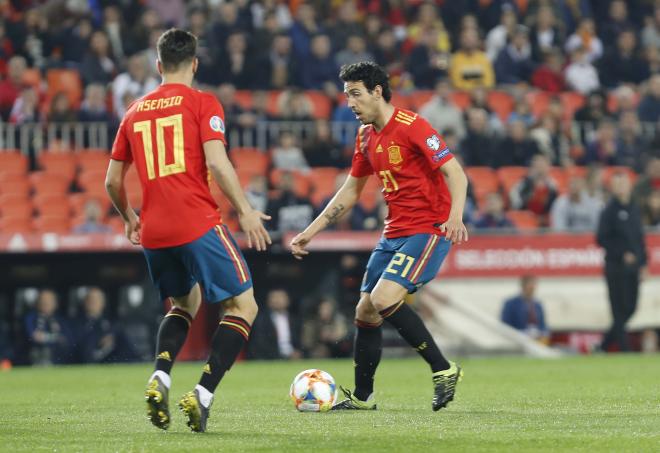 Parejo realizó un gran partido ante Noruega.