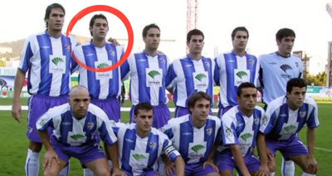 Un once de aquel Málaga B con Iván Hernández.