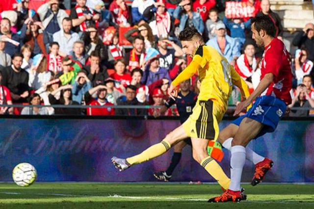 Un gol de Kenan Kodro en Montilivi dio el ascenso a Osasuna en 2016 (Foto: CA Osasuna).