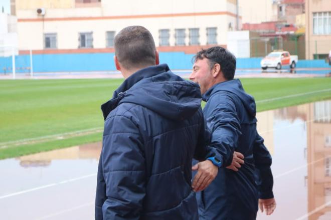 Sanlúcar salida a Luis Carrión, entrenador del Melilla (Foto: @UDMelilla).