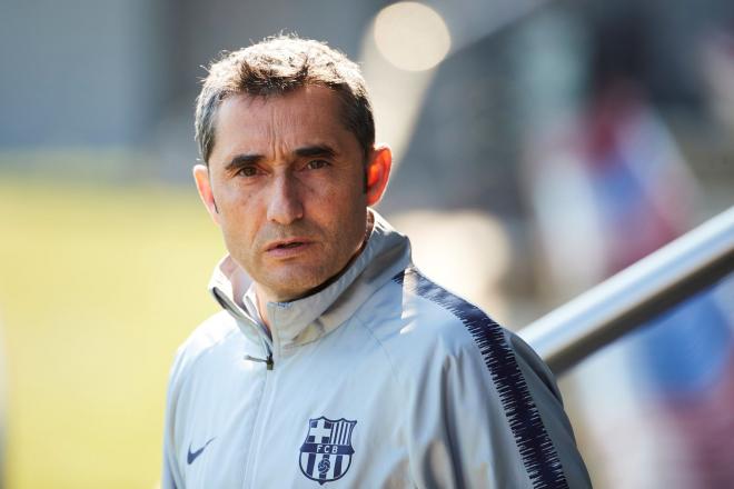 Valverde, en un entrenamiento reciente (Foto: EFE).