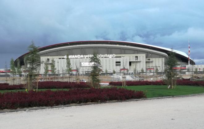 Exteriores del Estadio Wanda Metropolitano.