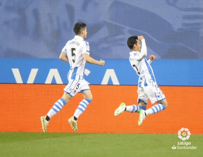 Juanmi celebra su gol al Betis (Foto: LaLiga).