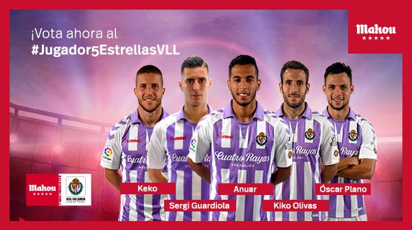 Candidatos a mejor jugador del Real Valladolid en el mes de marzo de 2019 (Foto: Fútbol Mahou).