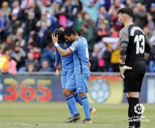 Iago Herrerín tras encajar el gol de Ángel que dio la victoria al Getafe (Foto: LaLiga).