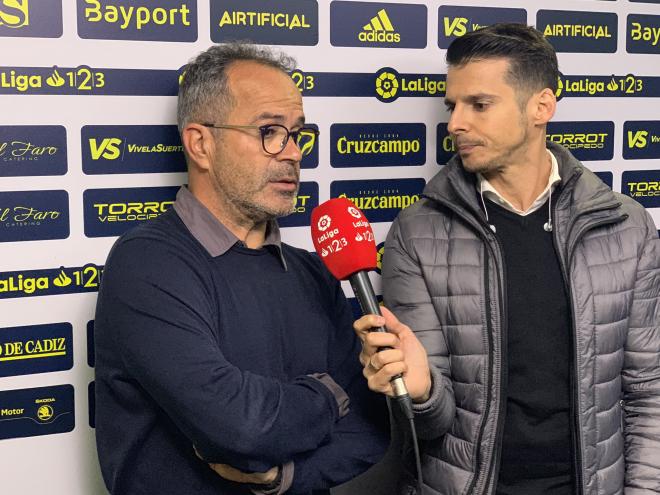 Cervera, hablando en Gol Televisión tras el partido.