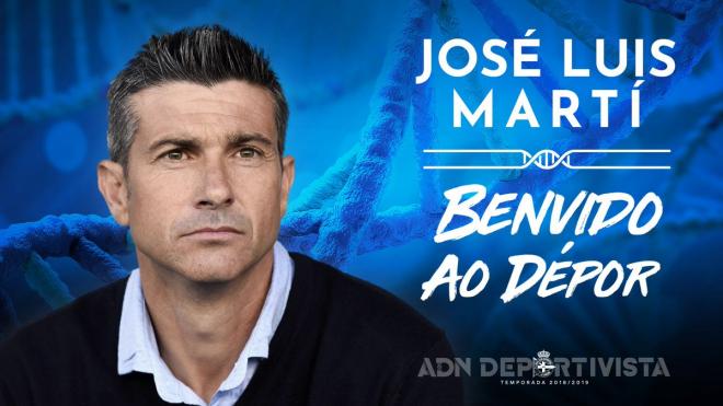 Pep Martí, nuevo entrenador del Dépor (Foto: @RCDeportivo).