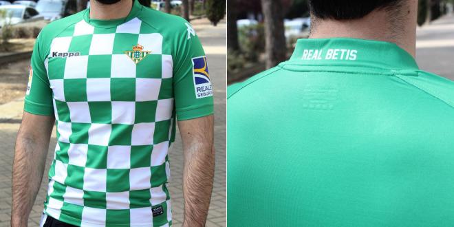 La nueva camiseta del Real Betis, exclusiva; una creación de Kappa. (Foto: Sevilla Actualidad)