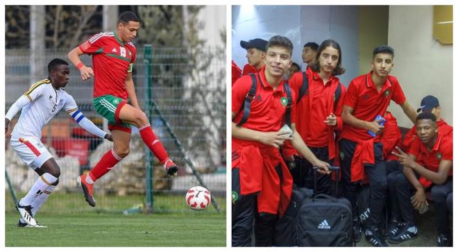 Bilal y Haitam, jugadores de La Academia del Málaga que disputará la Copa África sub 17.
